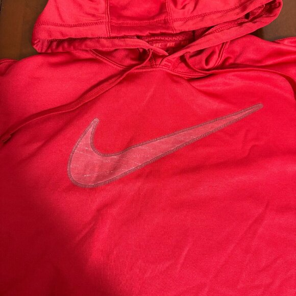 Nike‎ Mens Red Pullover Hoodie L Polyester - Picture 7 of 11